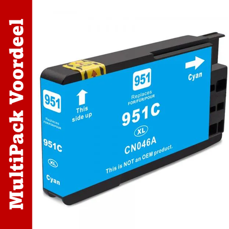 Huismerk HP 950 / 951 XL Inktcartridge | Diverse MultiPacks & Los | XL: Meer Prints, Zelfde Cartridge | Ook Professioneel | CE