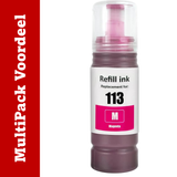 Huismerk 113  Inktflesjes voor Epson Specifieke ET- Printers (70 ml.) | MultiPacks & Los | ISO9001, ISO14001, CE, Rohs |