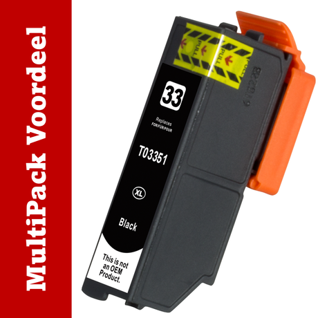 Huismerk 33 XL Epson Inktcartridges | MultiPacks & Los | XL, Meer Prints, Zelfde Cartridge | ISO9001, ISO14001, CE, Rohs |