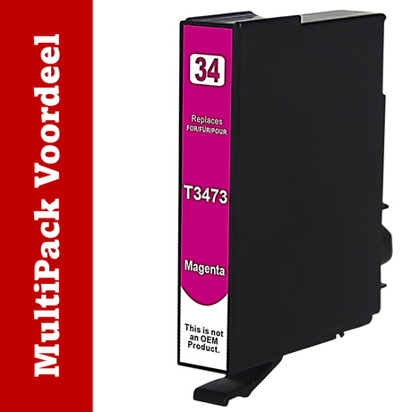 Huismerk 34 XL Epson Inktcartridges | MultiPacks & Los | XL, Meer Prints, Zelfde Cartridge | ISO9001, ISO14001, CE, Rohs |