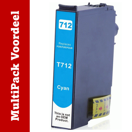 Huismerk T071-Serie XL / T0715 Epson Inktcartridges | MultiPacks & Los | XL, Meer Prints, Zelfde Cartridge |