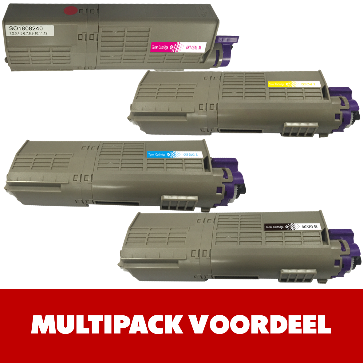 Huismerk C532 / C542 / MC563 / MC573 OKI Toner | Zwart en Kleuren |MultiPacks & Los | 100% Betrouwbaar | CE| EU Ingekocht