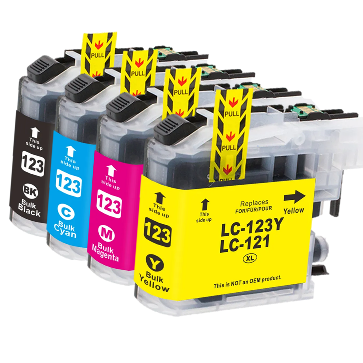 Huismerk LC123/ LC121 XL Brother Inktcartridges | Zwart en Kleuren | MultiPacks & Los | XL Veel Meer Prints, Zelfde Formaat |