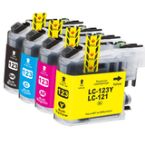 Huismerk LC123/ LC121 XL Brother Inktcartridges | Zwart en Kleuren | MultiPacks & Los | XL Veel Meer Prints, Zelfde Formaat |