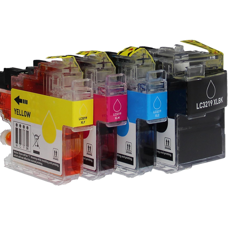 Huismerk LC3219/ LC3217 XL Brother Inktcartridges | Zwart en Kleuren | MultiPacks & Los | XL Veel Meer Prints, Zelfde Formaat |