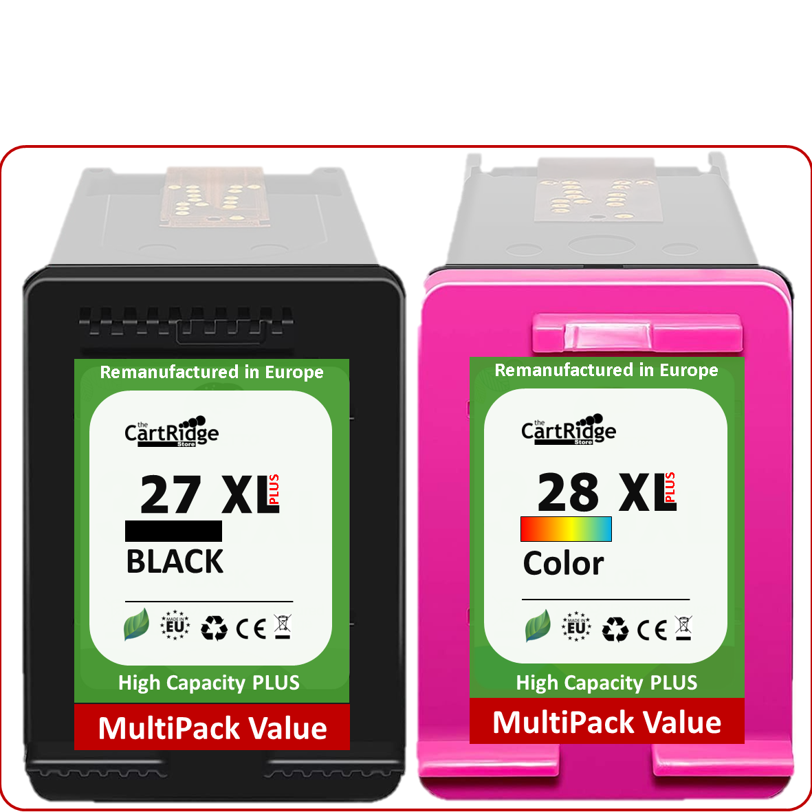 HP 27/28 XL Ink Cartridge | MultiPacks | More Prints | Also Professional | EU |